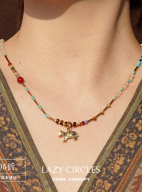 LAZYCIRCLES小马博物馆项链
