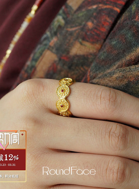 ROUNDFACE Nectar花蜜戒指 纯银原创设计小众度假宝石配饰 默叙