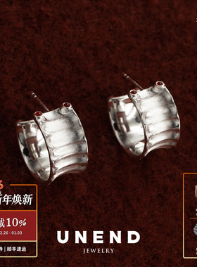 UNEND止续 静谷Ridge耳环 纯银小众原创设计师气质耳饰礼物 默叙