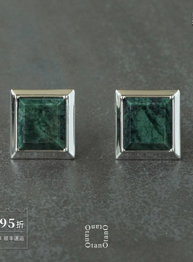 OTANO Jala方形耳环 纯银原创小众设计师轻奢高级感银色耳坠默叙