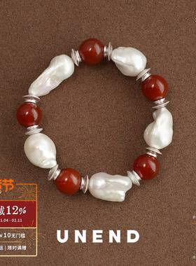 UNEND红玛瑙珍珠Sunlit映日手链