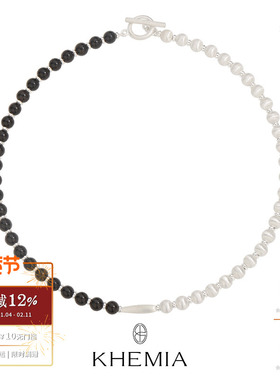 KHEMIA天然黑檀木水滴项链锁骨链