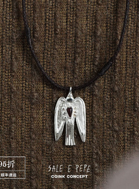 SALEEPEPE纯银风信鸟编绳项链