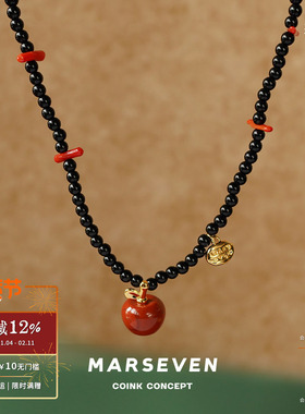 MARSEVEN红石小苹果项链