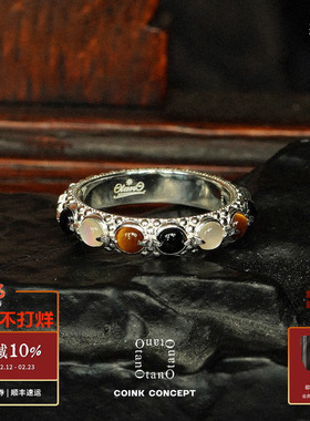 OTANO Astraios Ring 纯银玛瑙原创小众设计师复古高级感戒指默叙