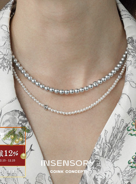 INSENSORY月映双层珍珠项链