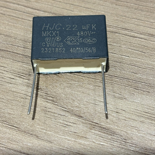 MKP65安规X1电容器480V224K 0.22UF P22.5MM HJC 华容  法拉