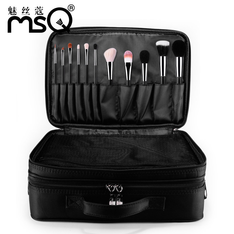 MSQ/魅丝蔻尼龙化妆箱 手提肩背化妆包 收纳包隔板空间定制|ruв категории Косметика, Другие косметические средства, макияж/косметические средства - от Buy2taobao.com для оказания профессиональной услуги покупки агента Taobao