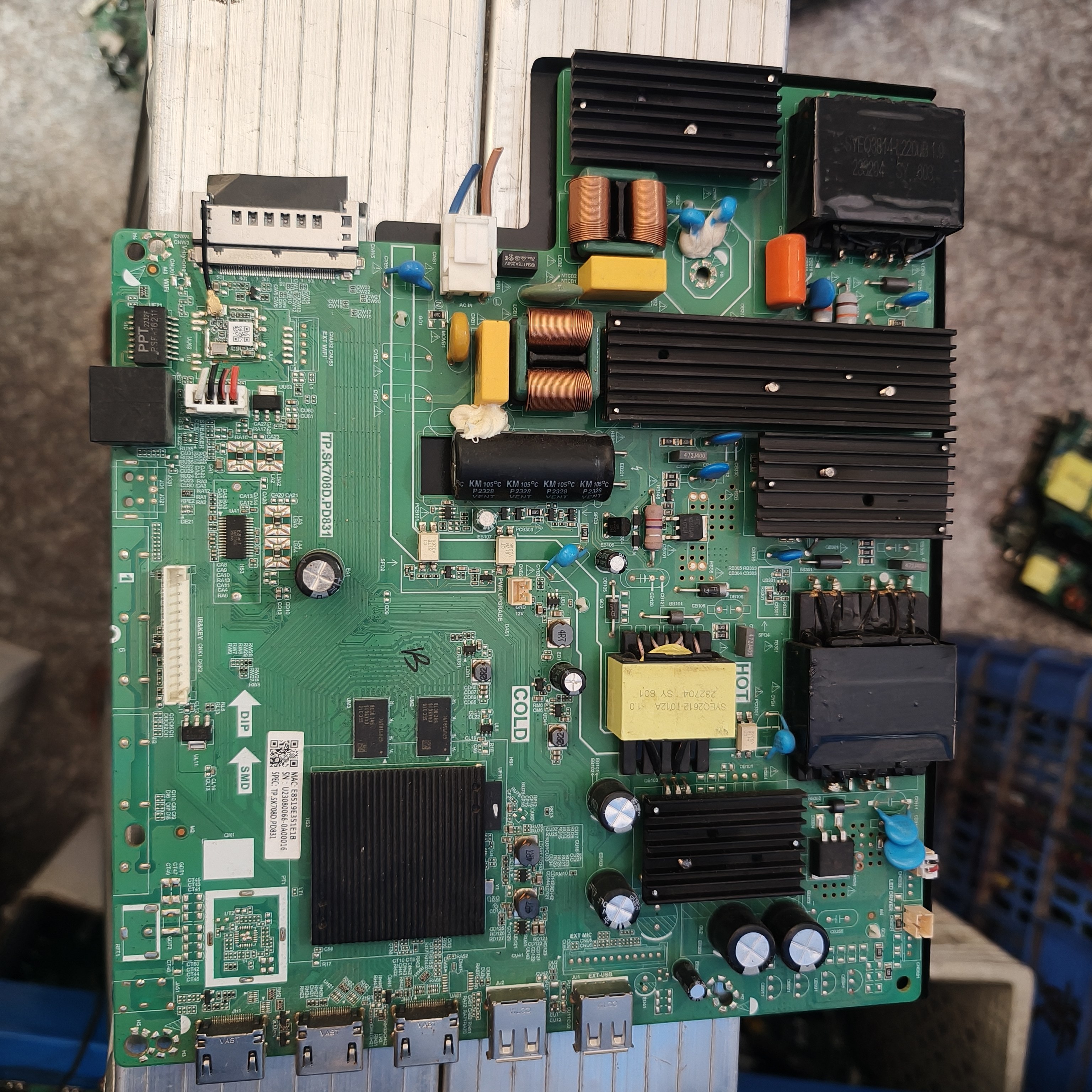 原装乐华4K三合一液晶电视机主板TP.SK708D.PD831