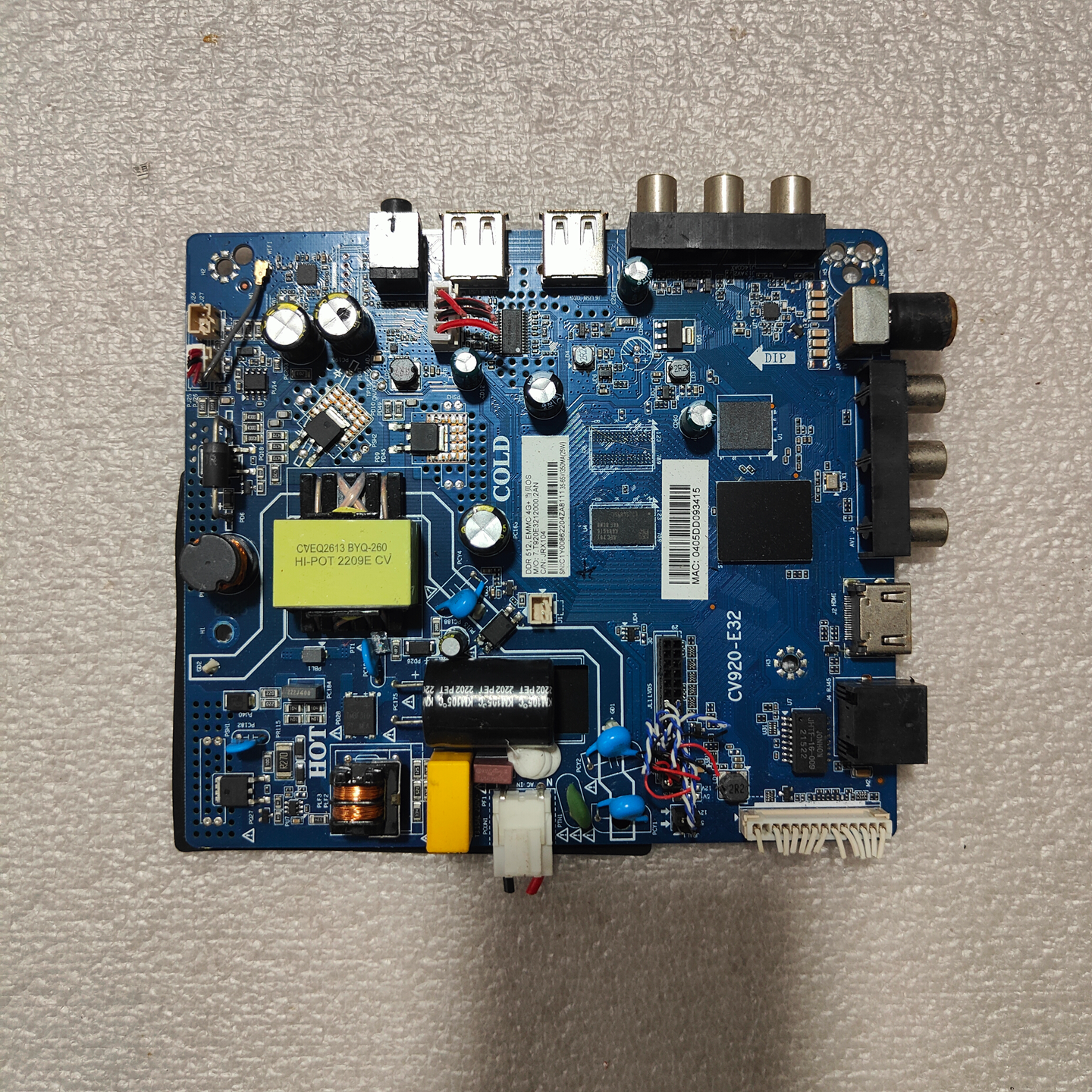 高分辨率 CV920H-E32 无线网络液晶电视主板