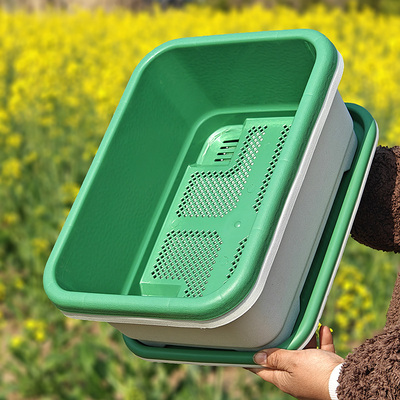 种菜花盆加厚简约透气阳台种植箱育苗家用多肉盆栽大口径长方形盆