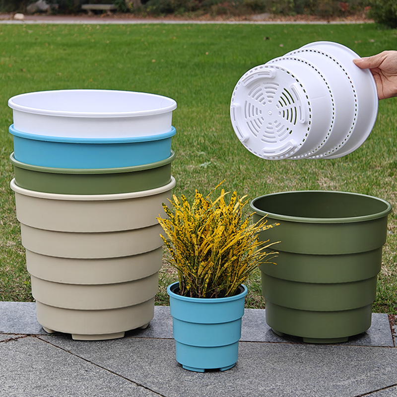 控根花盆加厚360耐用透气绿植花卉盆栽四季加仑镂空不烂根树脂盆