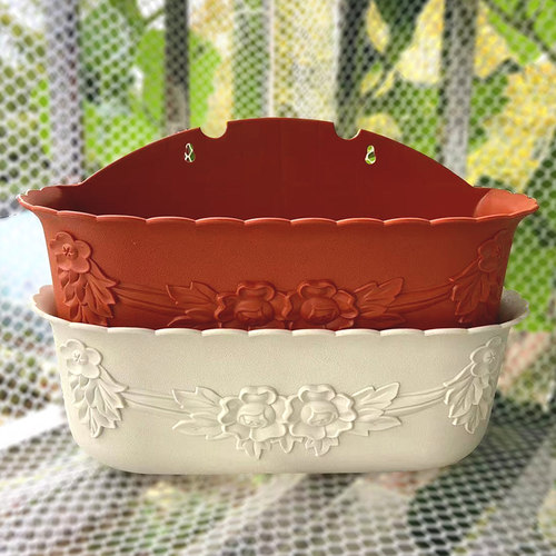 壁挂花盆半圆形悬挂式环保吊兰盆