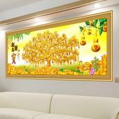 招财进宝喜庆新年自粘装 饰墙壁贴画卧室床头画客厅墙画背景墙壁画