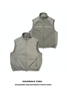 日系户外机能工装 PIER39 风保暖双面穿立领马甲外套 非DW 23AW