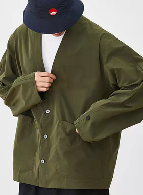 DW pier39SS日系cityboy多口袋宽松薄款机能防水开衫外套道袍