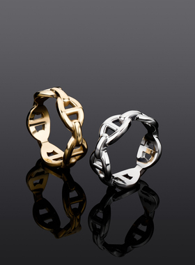 TOPGRILLZ时尚百搭嘻哈情侣猪鼻子戒指小众轻奢高级感饰品ins