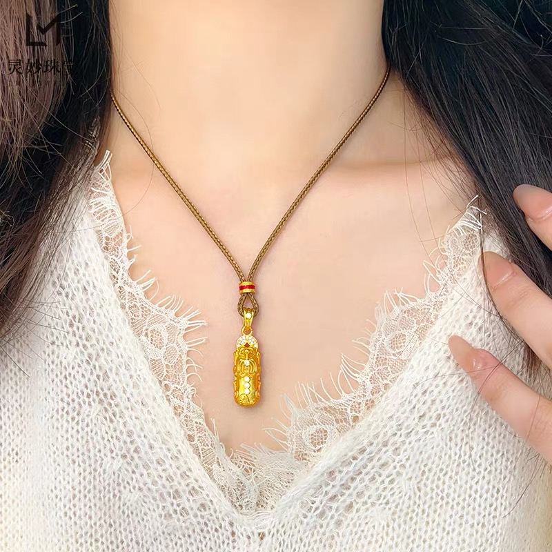 金包银貔貅项链女款2025新款爆款轻奢小众设计感锁骨链送女友礼物