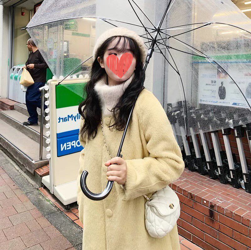 AIO点点自制 必入小清新加厚呢子大衣2025流行外套女冬中长款呢子