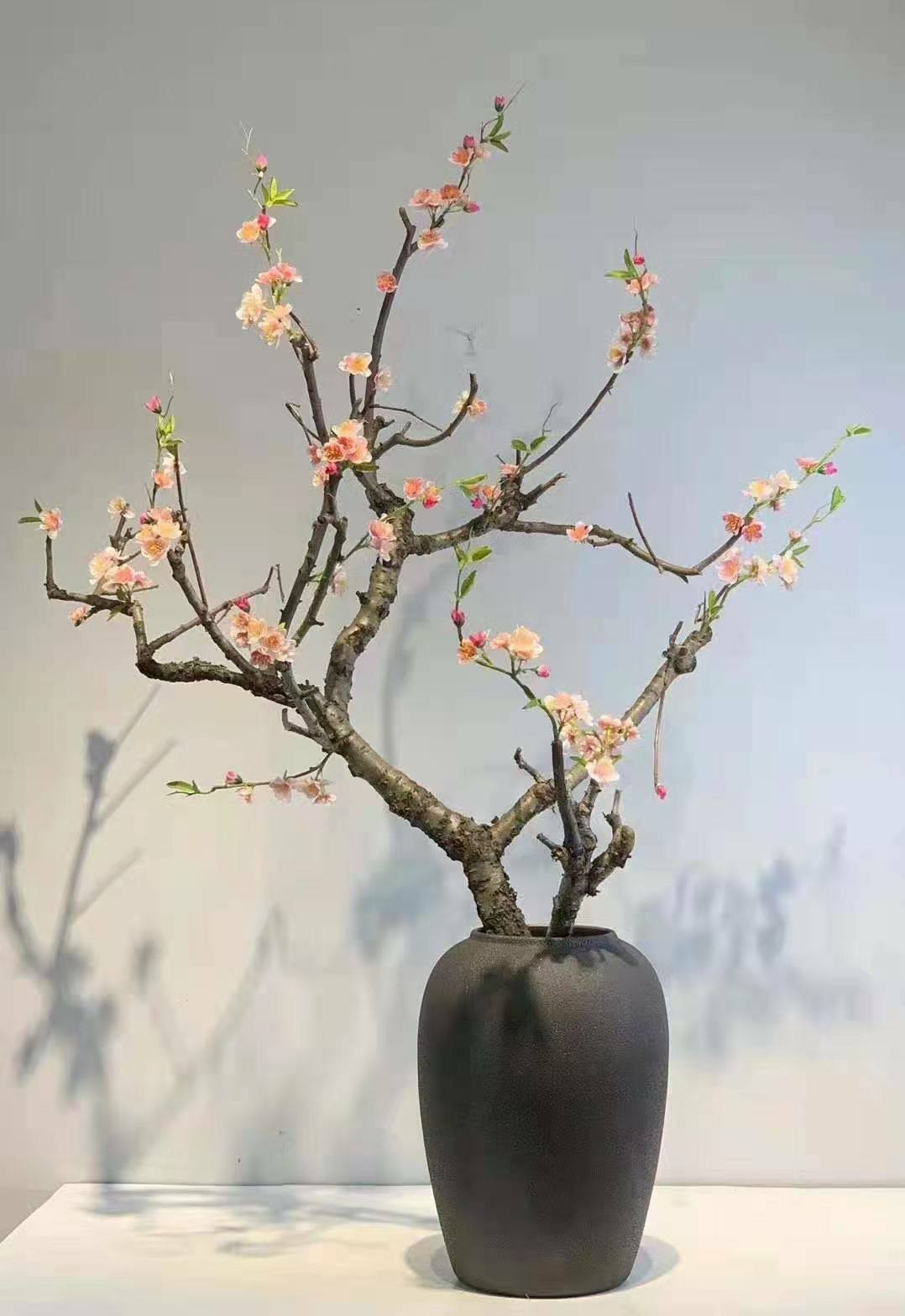 仿真梅花干树枝插花装饰花瓶造型枯枝客厅玄关插花落地摆件