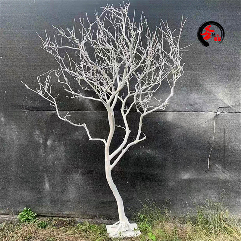 仿真枯木庭院内摆放欧式风格装饰酒楼餐厅艺术品摆放仿真枯木