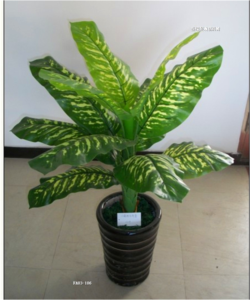 仿真小盆栽80cm假万年青龟背竹巴西铁喜林芋凤梨花散尾葵室内植物