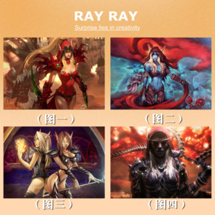 DIY数字油画魔兽世界瓦蕾拉桑古纳尔希尔瓦纳斯休闲减压逼真手绘