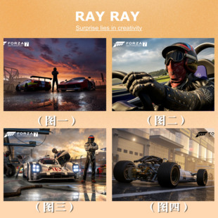 DIY数字油画极限竞速7超酷跑车时尚精美手绘填充装饰挂画朋友礼物