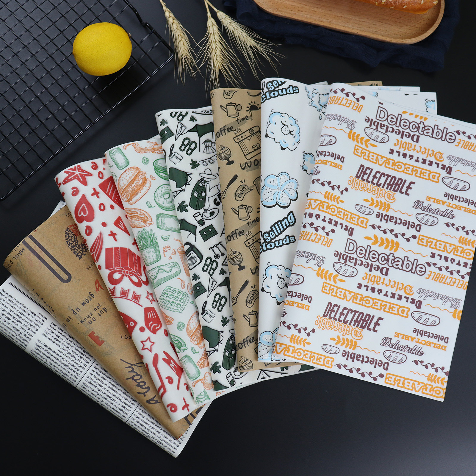 防油垫盘纸吸油纸烘焙店三明治汉堡面包鸡肉卷包装油炸食品围边纸,厨房/烹饪用具,锡纸/油纸,淘宝优惠券,粉丝福利购,淘宝优惠卷