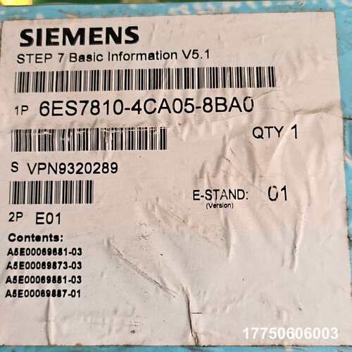 6ES7810-4CA05-8BA0