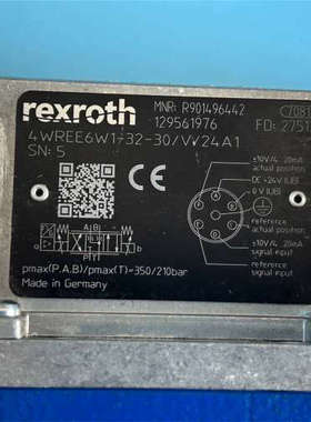 R901496442 4WREE6W1-32-3X/V/24A1，力士乐比例方向阀，