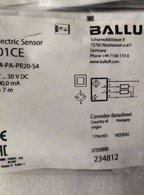 议价巴鲁夫BALLUFFBOS01CE BOS 18M-