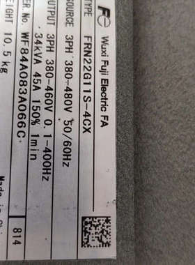 富士G11 22KW变频器FRN22G11S-4CX