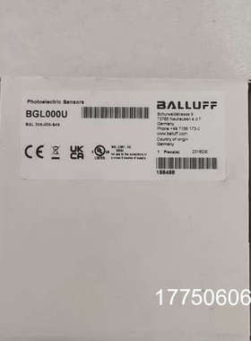德国巴鲁夫BGL000U光电传感器，型号BGL 20