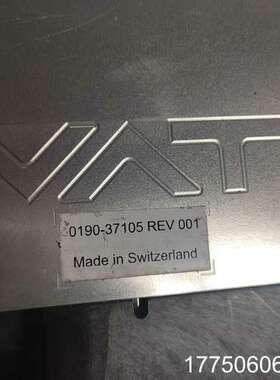 瑞士VAT蝶阀 0190-37105 REV 001