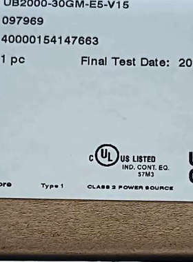 倍加福超声波 UB2000-30GM-E5-V15