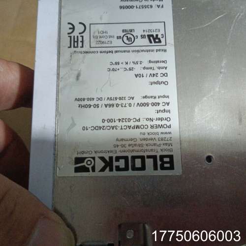 BLOCK电源模块PC-0324-100-0 3AC DC2