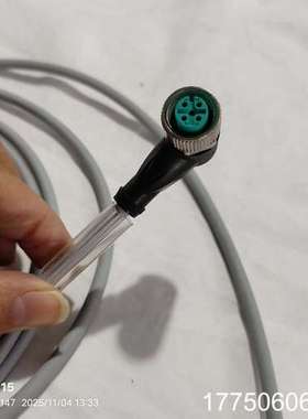 倍加福PEPPERL+FUCHS连线，灰色线缆，带绿色