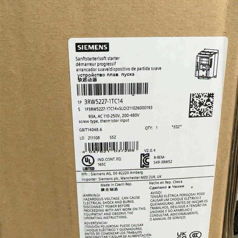 软起动 3RW5227-1TC14