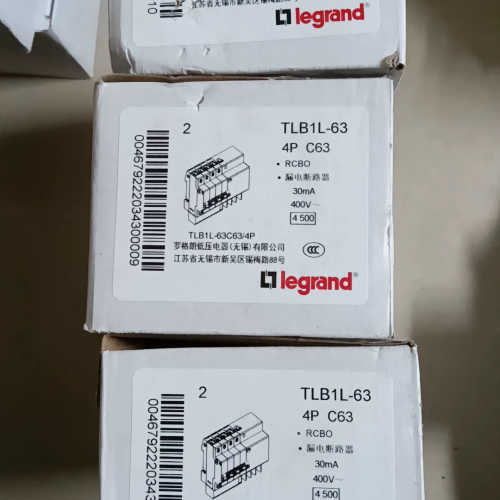 legrand 罗格朗漏电保护器 TLB1L -63 4P