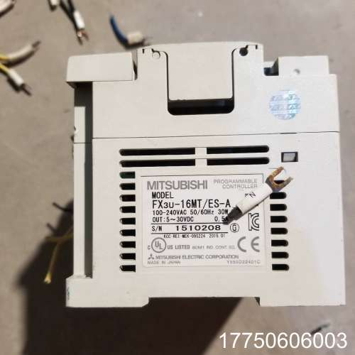 三菱plc fx3u-16mt，外壳破损，电池没电了，功能包