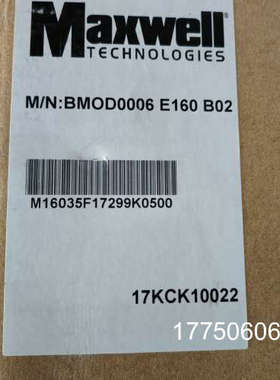 Maxwell 超级电容：BMOD0006 E160 B02