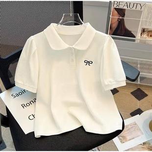 儿童洋气百搭上衣POLO衫 超好看女童纯棉翻领短袖 新款 2025新款 夏季