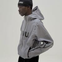 uvu Soft shell running jacket with hood for Men and women Functional outdoor breathable Casual running rain jacket thumbnail 3