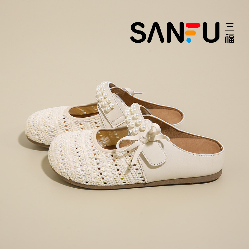 三福正品勃肯鞋女透氣百搭包頭拖