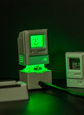 键帽mac麦金塔创意复古个性白色送礼光头哥单个透光键帽esc