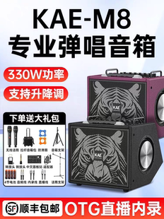 KAE-M8户外K歌直播乐器专用音响广场舞台级电吹管弹唱大功率音箱