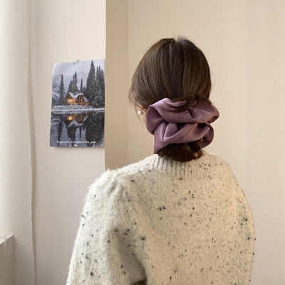 缎面发圈低丸子只有0次和无数次