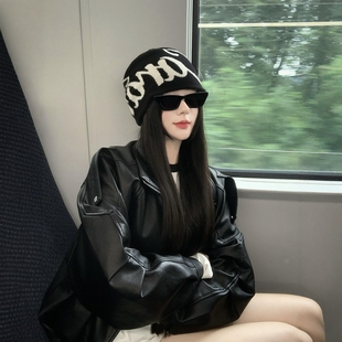 2025新款 女款 大头围保暖 有被帅到韩国冷帽子适合方圆脸美式 谢谢