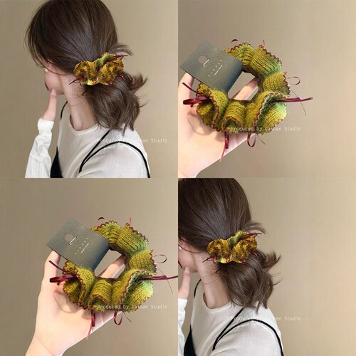 森系大肠发圈小众设计感时尚发绳